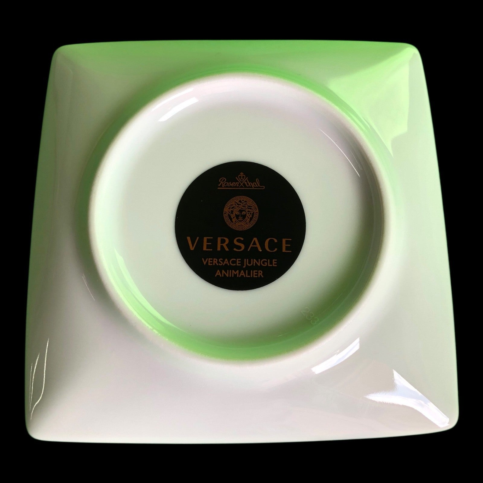 Schale quadratisch 12 x 12cm Versace Jungle Animalier Rosenthal Porzellan