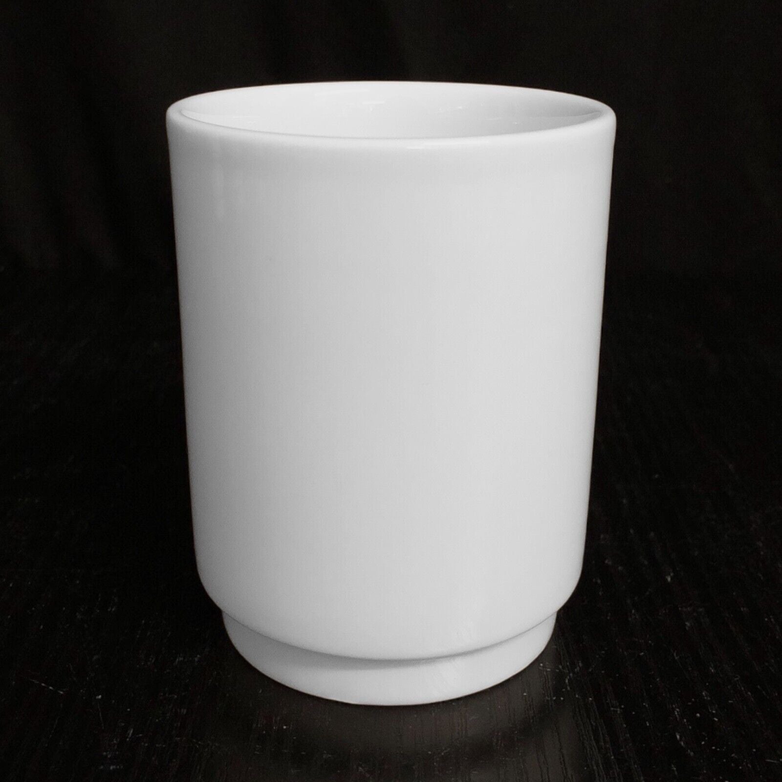 24 Stück Kaffeebecher ohne Henkel Porzellan Trinkbecher stapelbar Weiß B-Ware