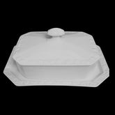 Butterdose 2-tlg Butterbehälter mit Deckel Classic Rose Weiß Rosenthal Porzellan