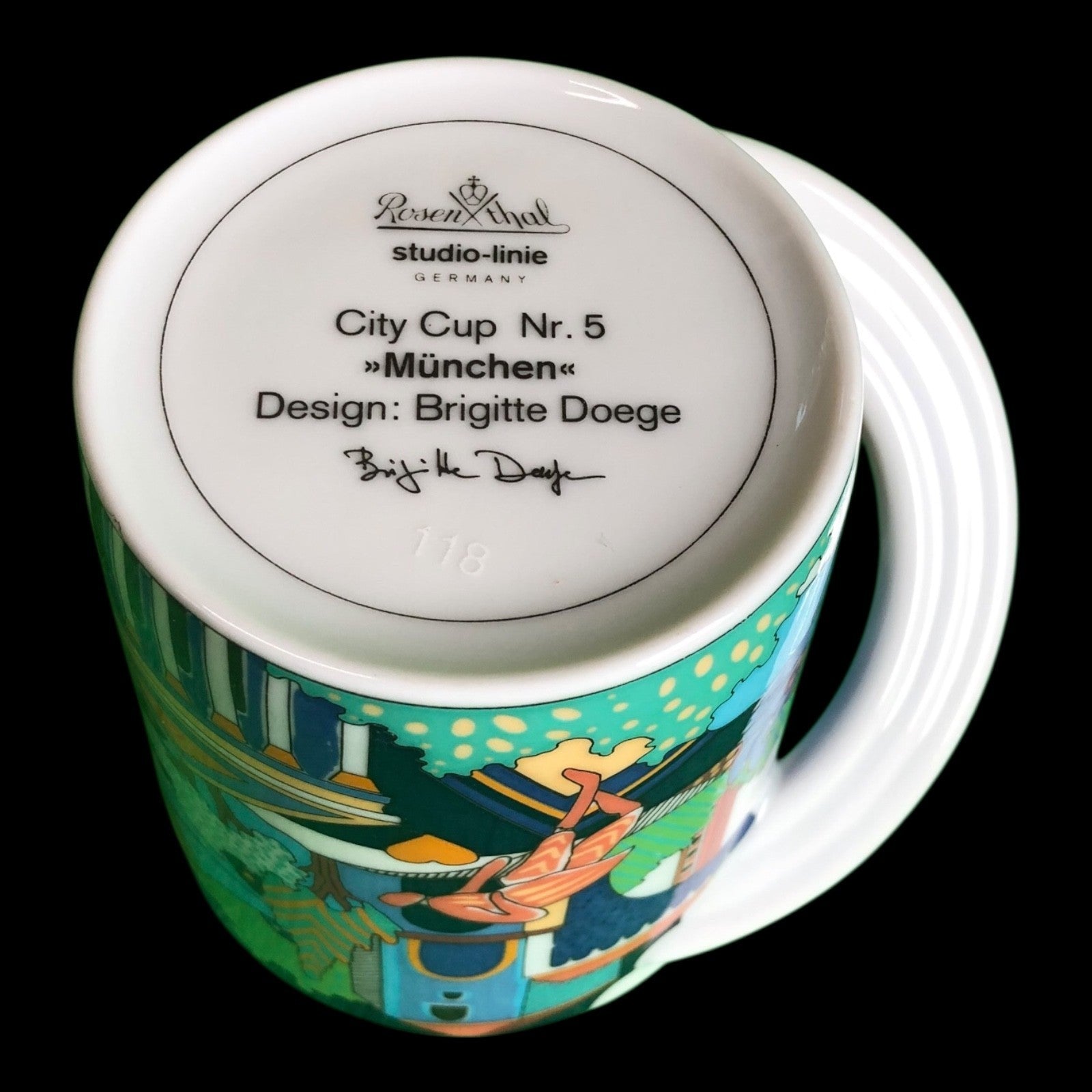 City Cup München Nr. 5 Kaffeebecher Henkelbecher Tasse Rosenthal Porzellan