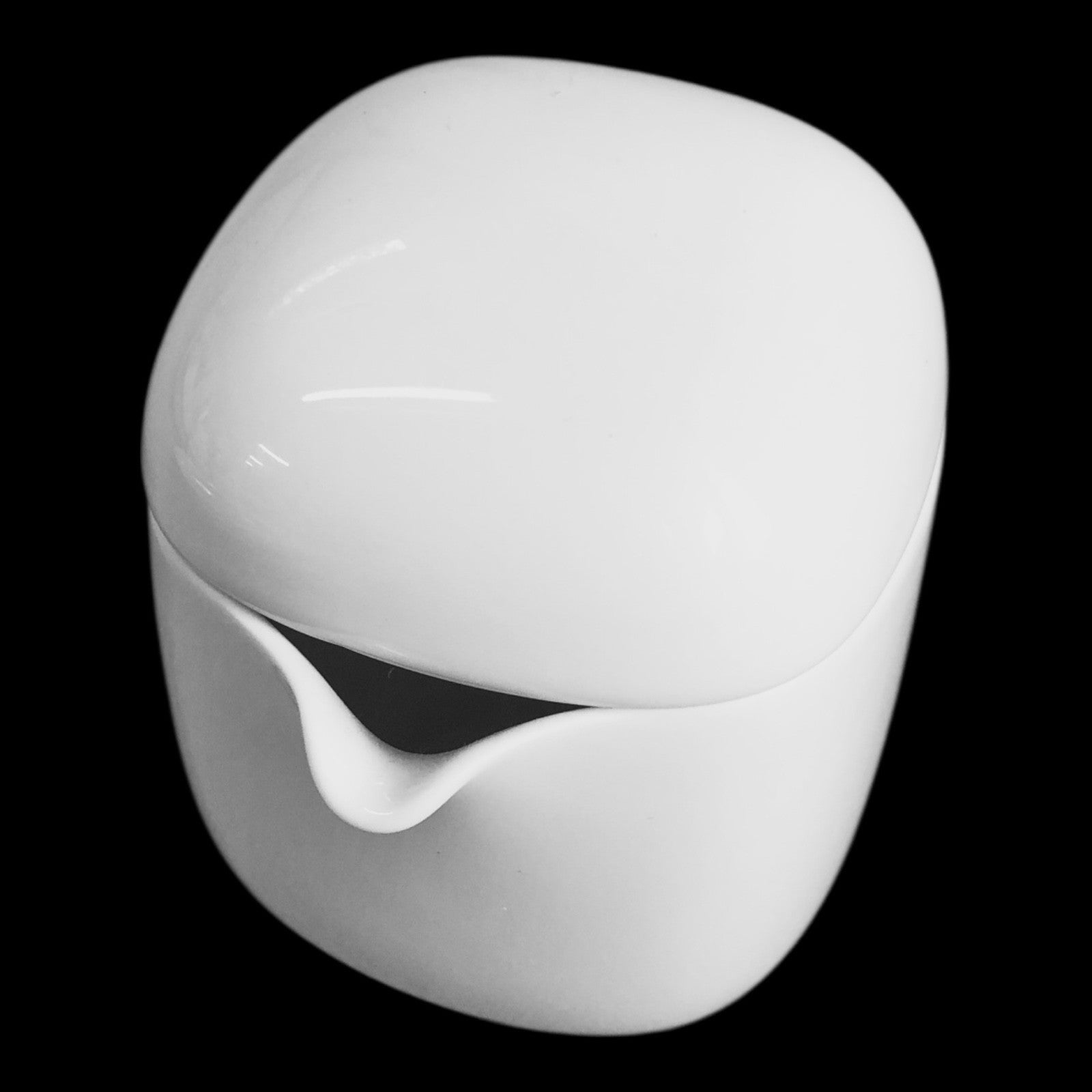 Milchgießer Milchkännchen 2-tlg. mit Deckel Form Suomi Weiß Rosenthal Porzellan