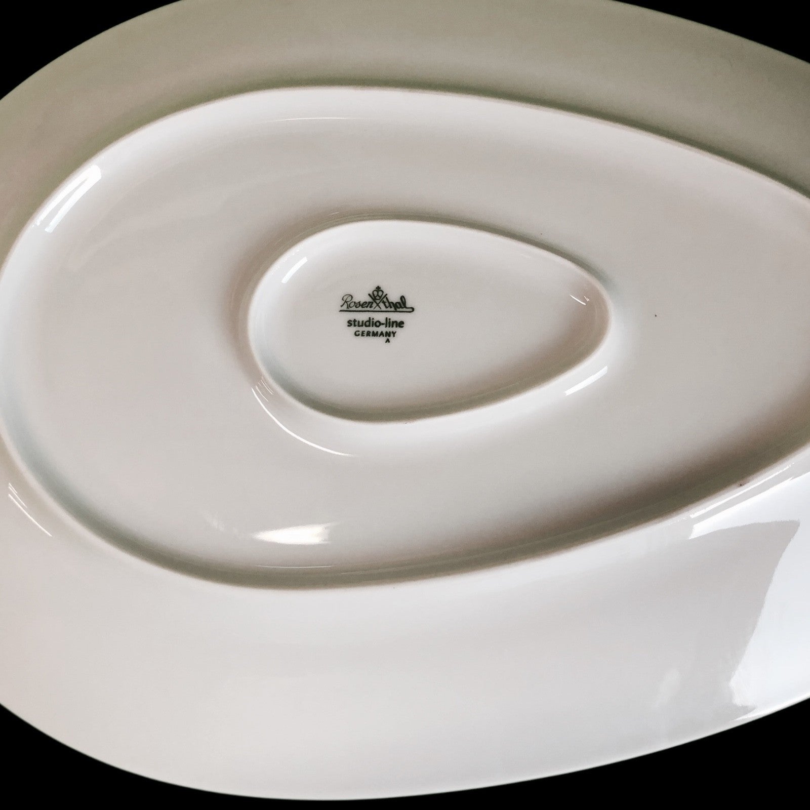 Platte oval 40 x 23cm Free Spirit Weiß Rosenthal Porzellan