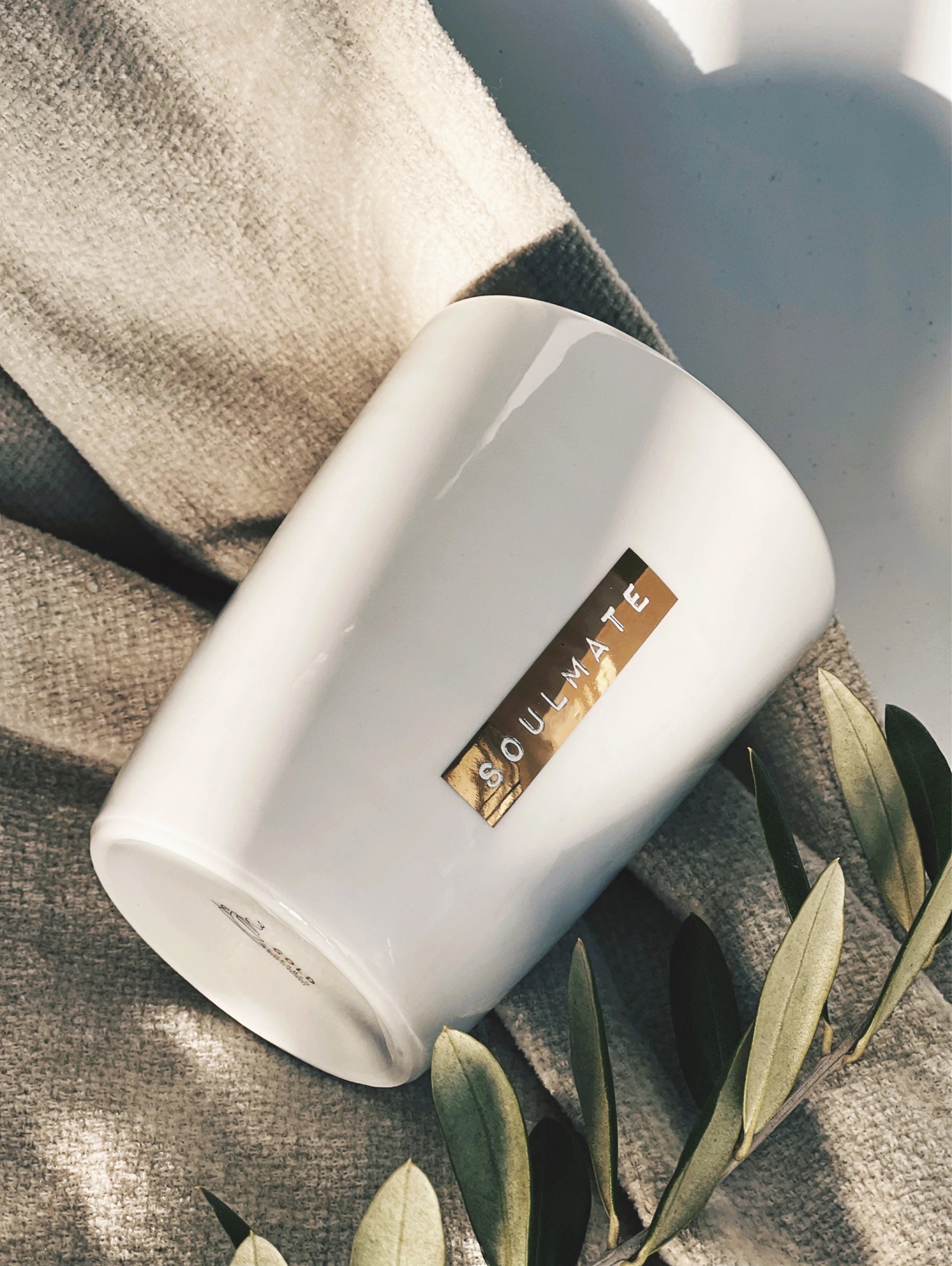 Becher Labelwrite Soulmate schwarz I gold