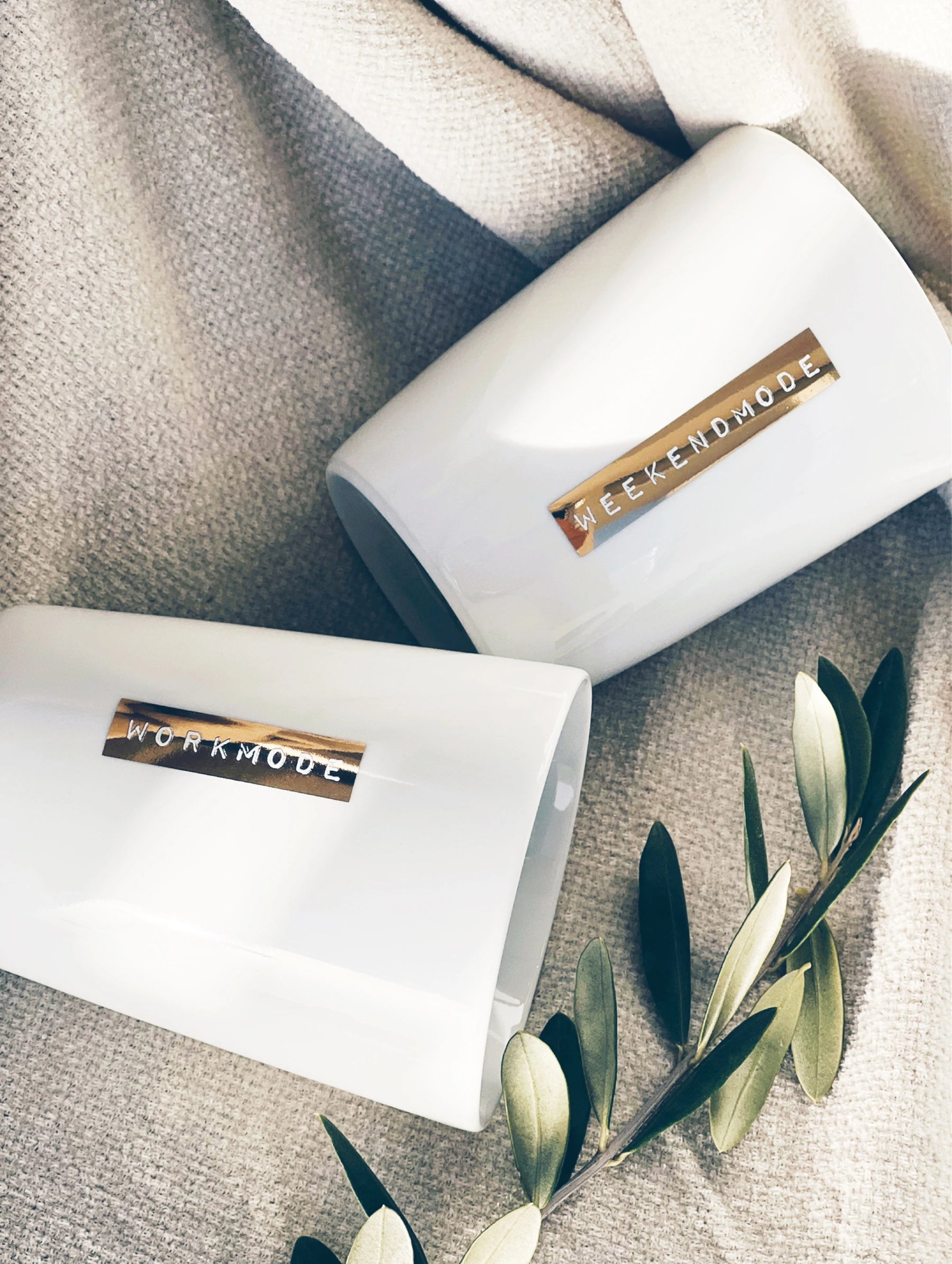 Becher Labelwrite Workmode schwarz I gold