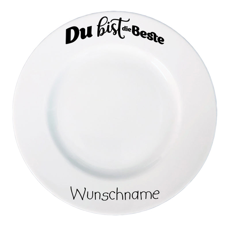 Frühstücksteller Du bist die Beste