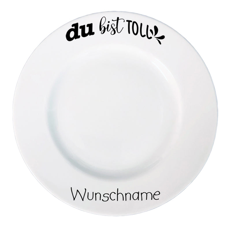 Frühstücksteller Du bist toll