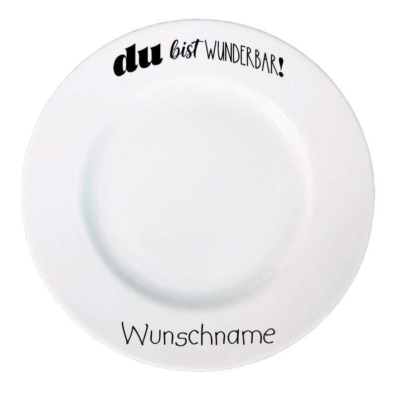 Frühstücksteller Du bist wunderbar