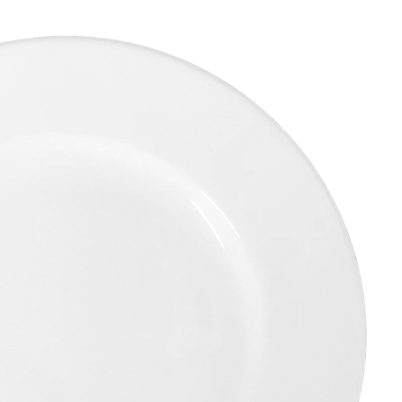Frühstücksteller 6 Stück 21cm flach | Dessertteller Porzellan Set | Serie Roma
