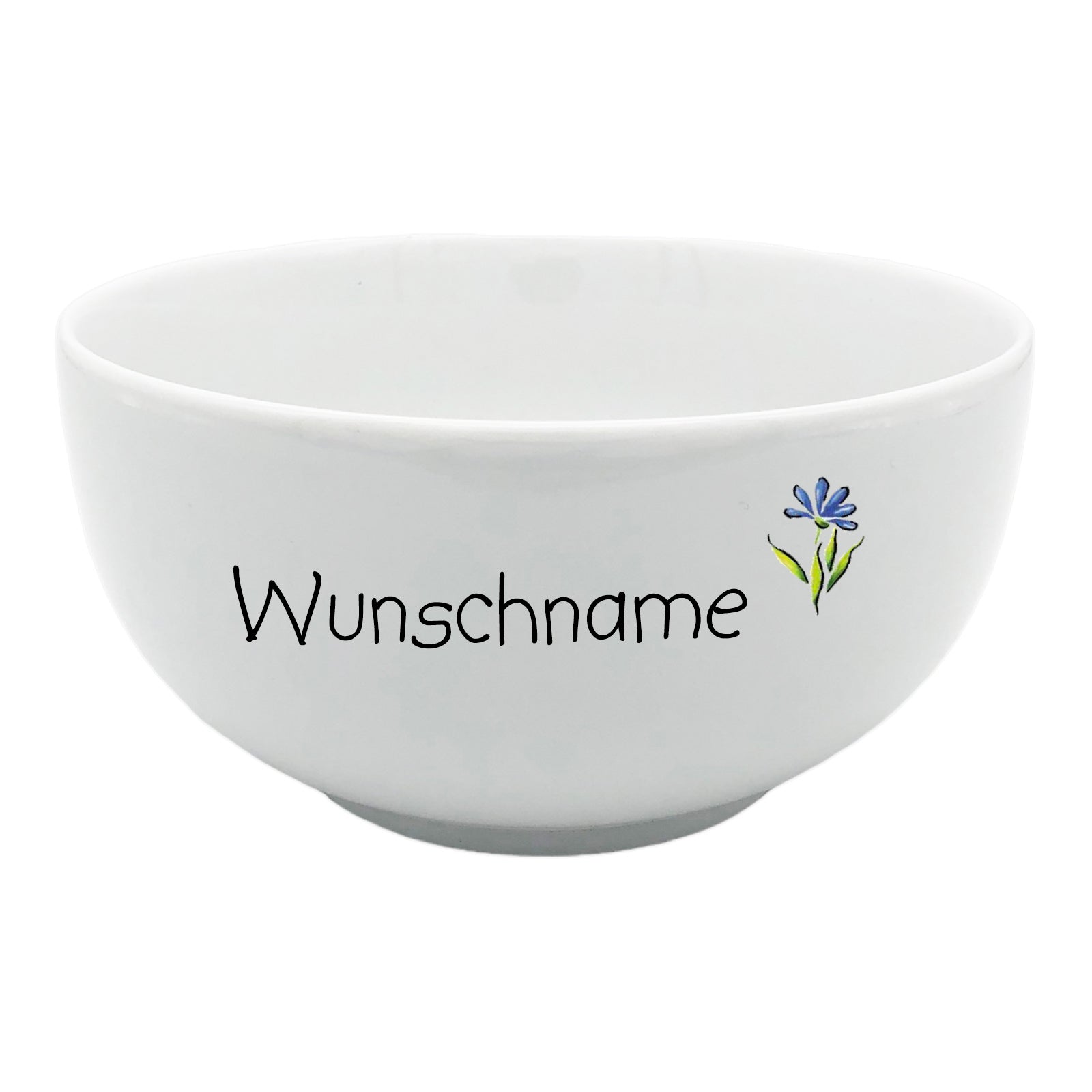 Müslischale Porridge Schale Springtime blaue Blume mit Wunschname