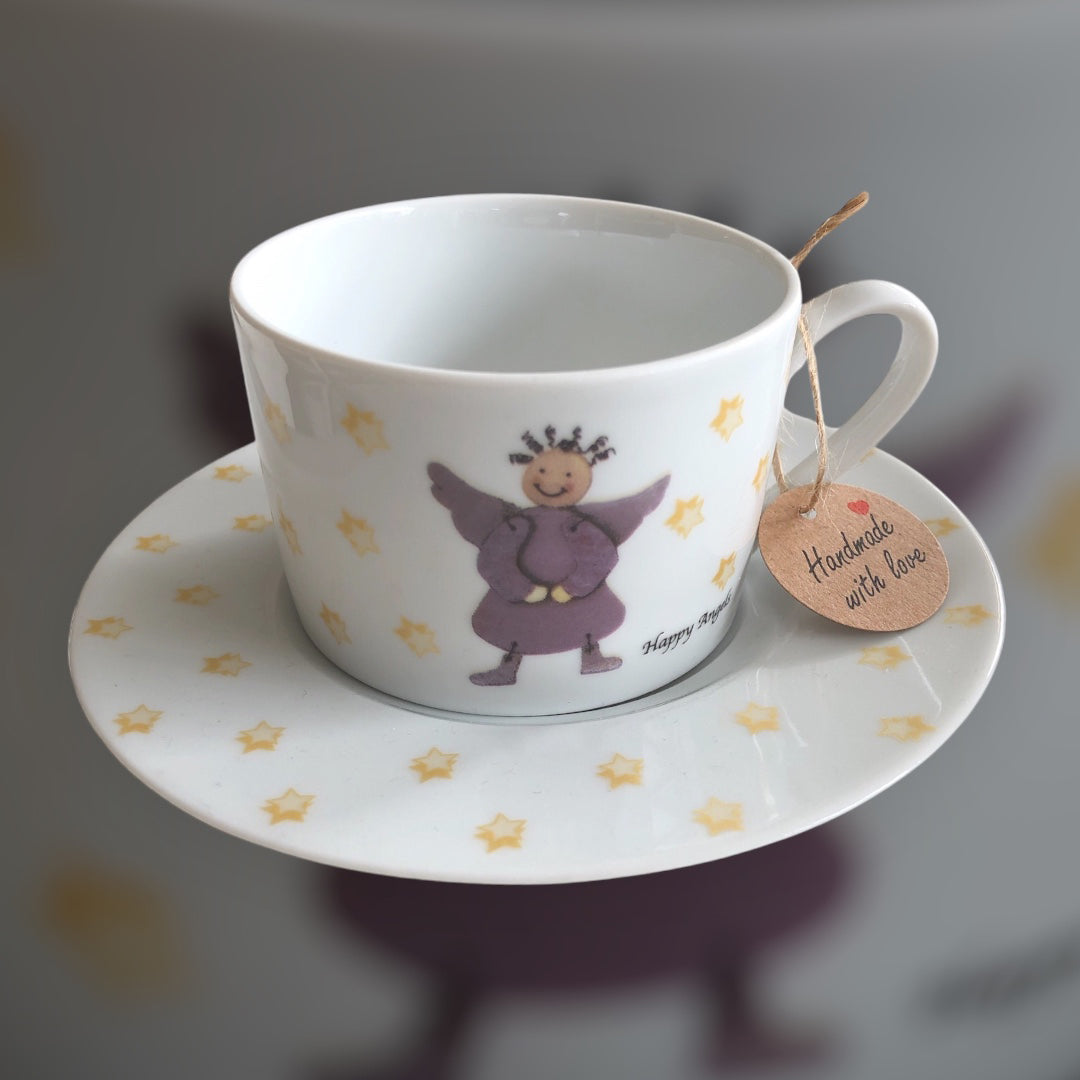 Kaffeetasse 2-tlg. Happy Angels