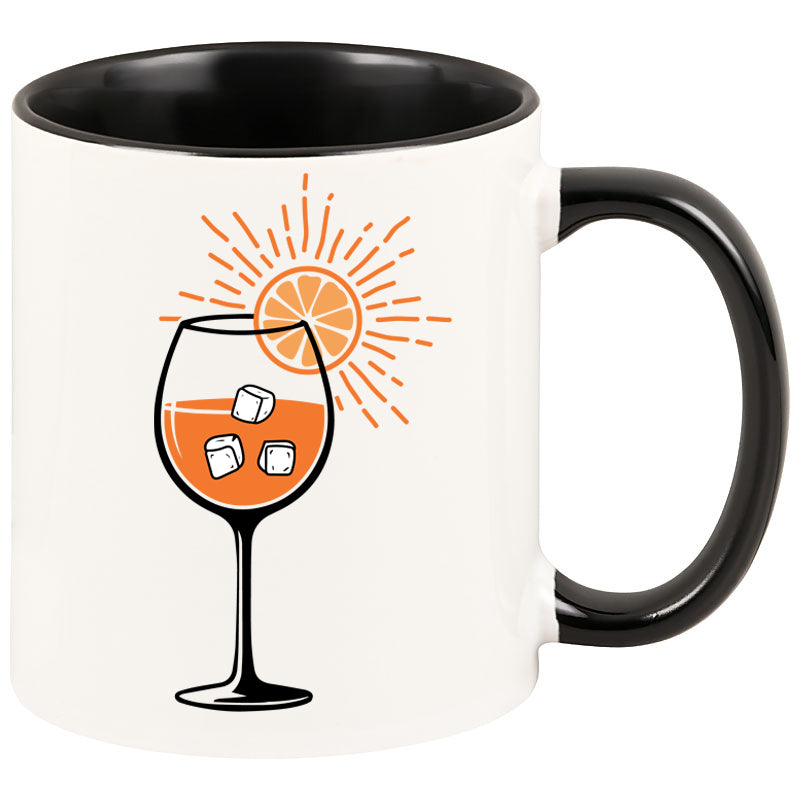 Tasse - Aperol Glas farbig