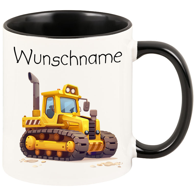Tasse Baufahrzeug mit Wunschname