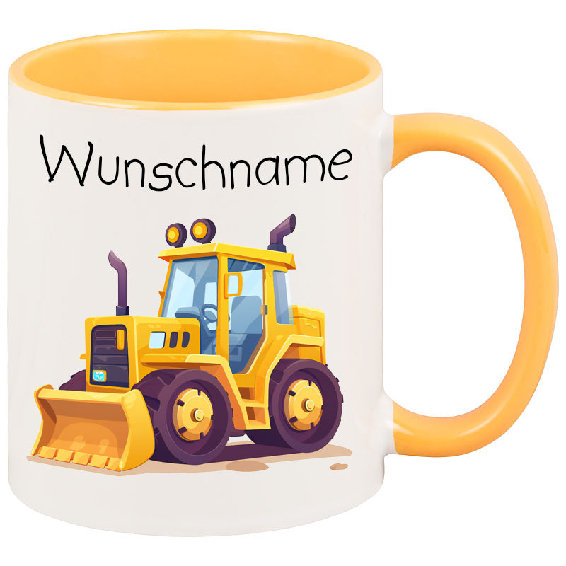 Tasse Radlader mit Wunschname