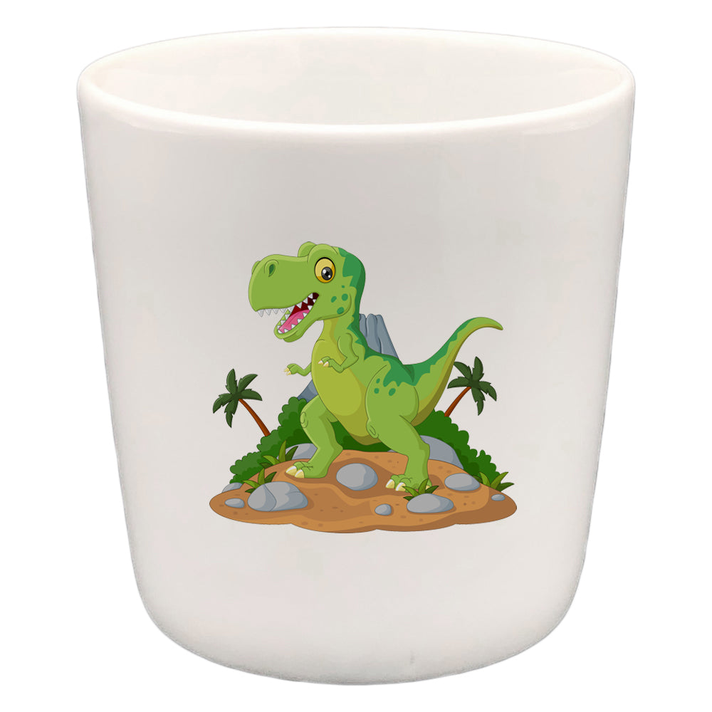 Trinkbecher Kakaobecher Dinosaurier mit Wunschname