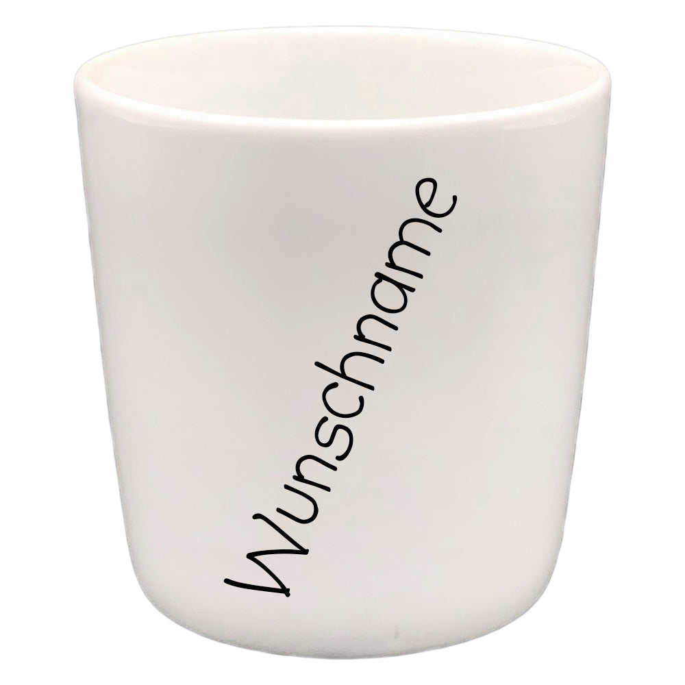 Trinkbecher Kakaobecher Wurm mit Wunschname