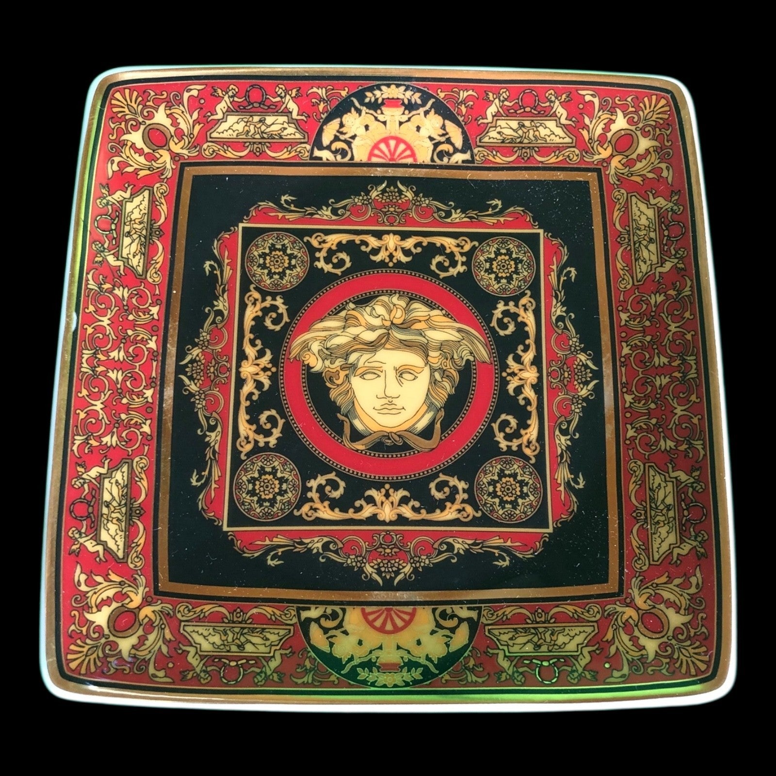 Schale quadratisch 12 x 12cm Versace Medusa Rosenthal Porzellan