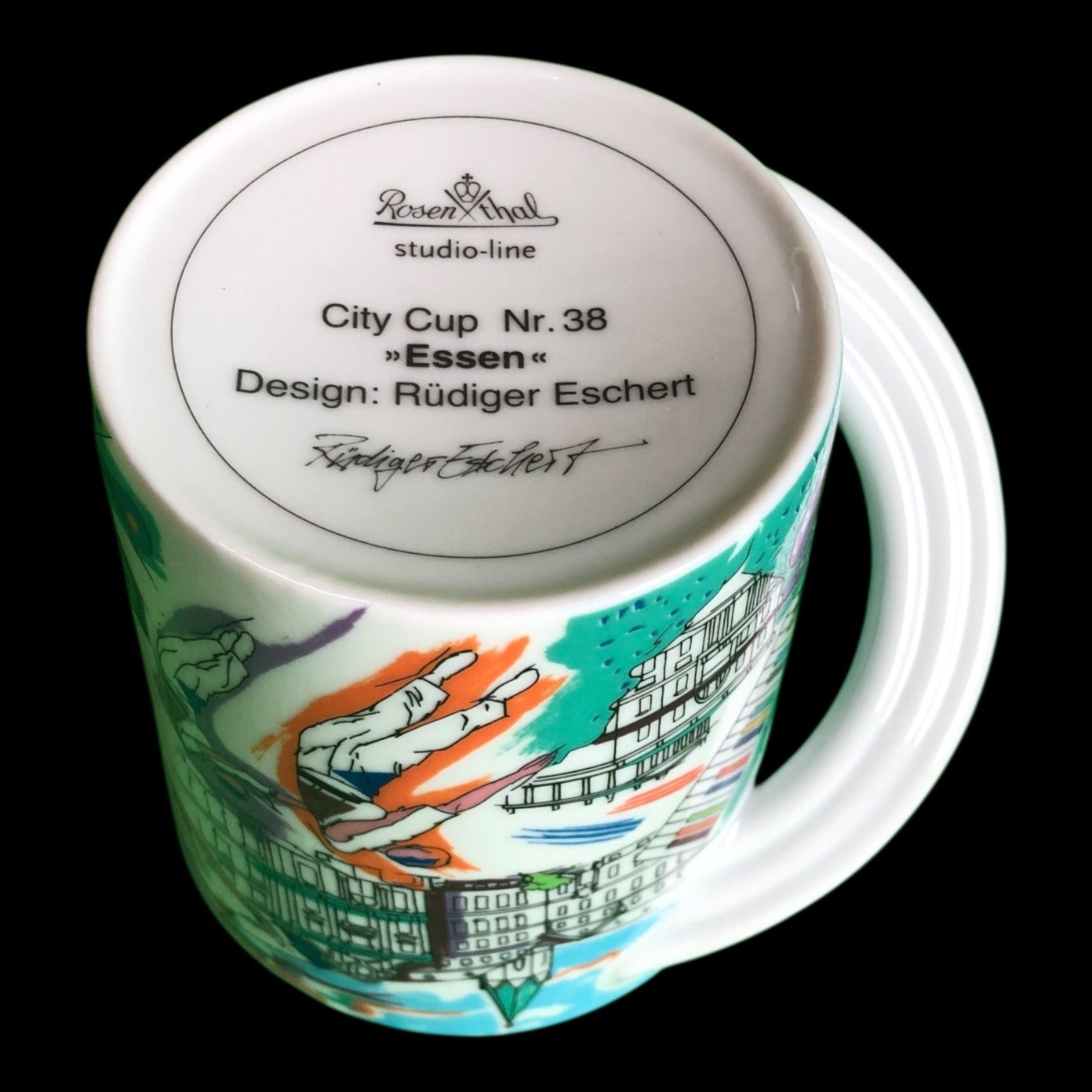 City Cup Essen Nr. 38 Kaffeebecher Henkelbecher Tasse Rosenthal Porzellan