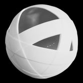 Vase Kugelvase Taped 14cm Weiß Rosenthal Porzellan