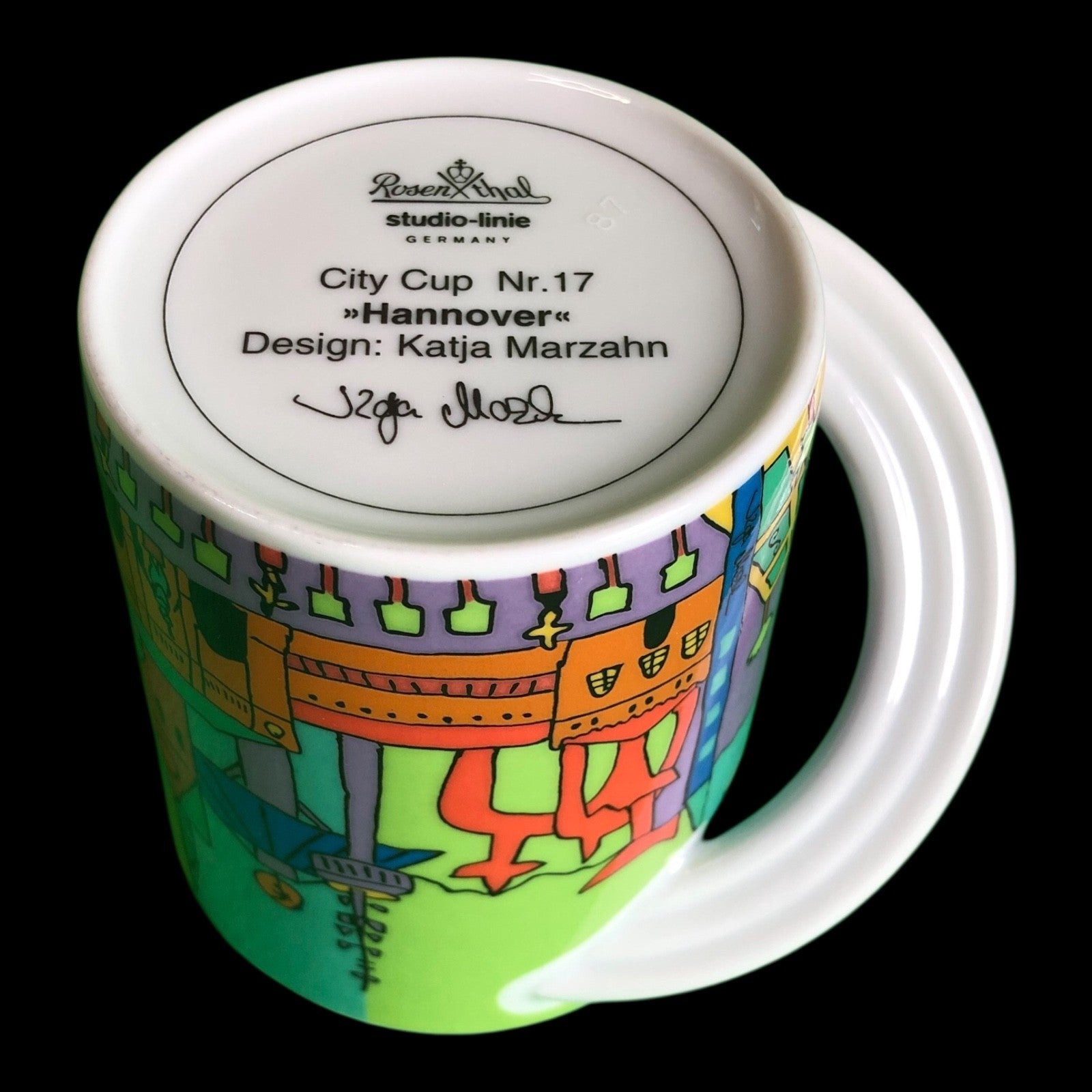 City Cup Hannover Nr. 17 Kaffeebecher Henkelbecher Tasse Rosenthal Porzellan