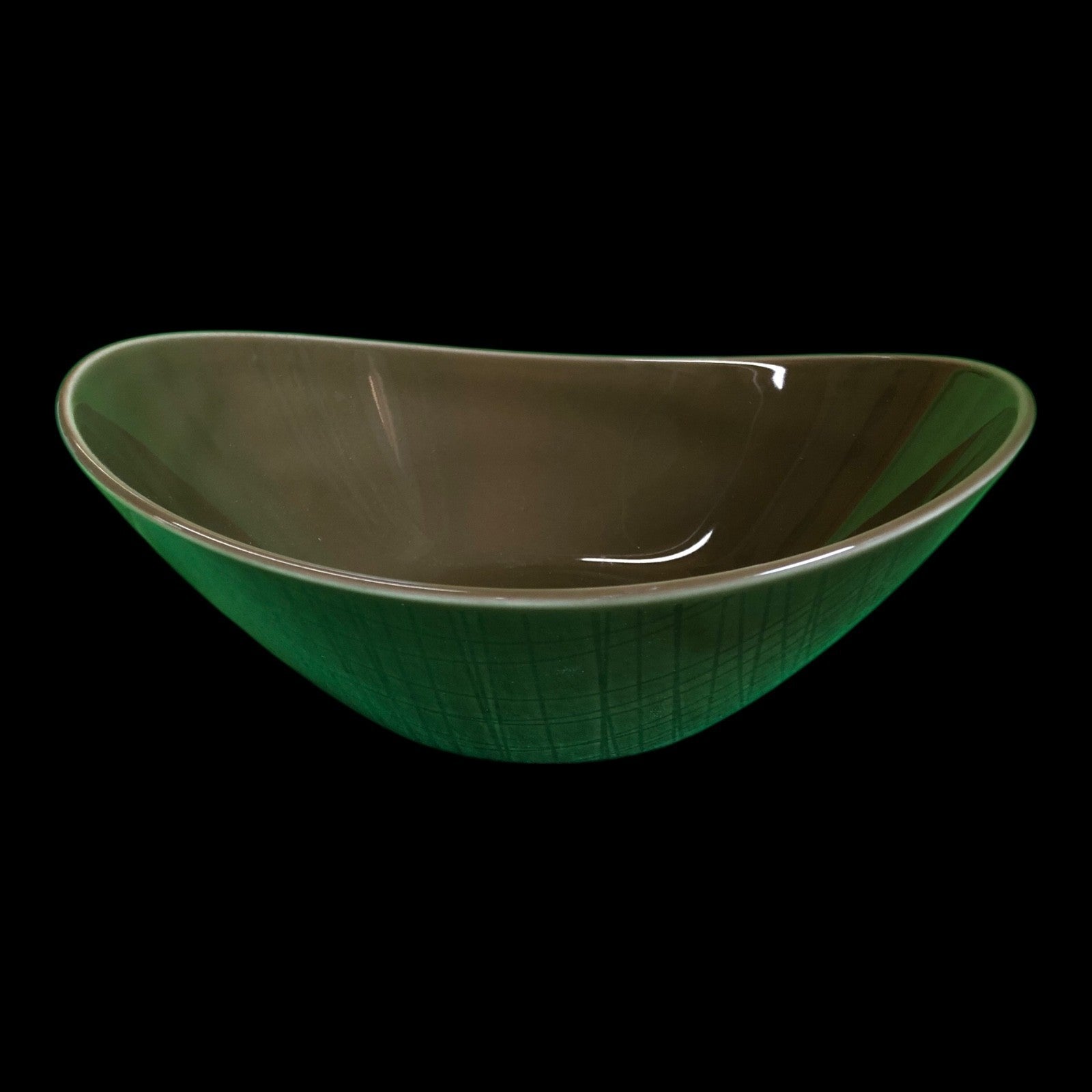 Schüssel Schale oval Mesh Colours Walnut Walnuss 16 x 12cm Rosenthal Porzellan