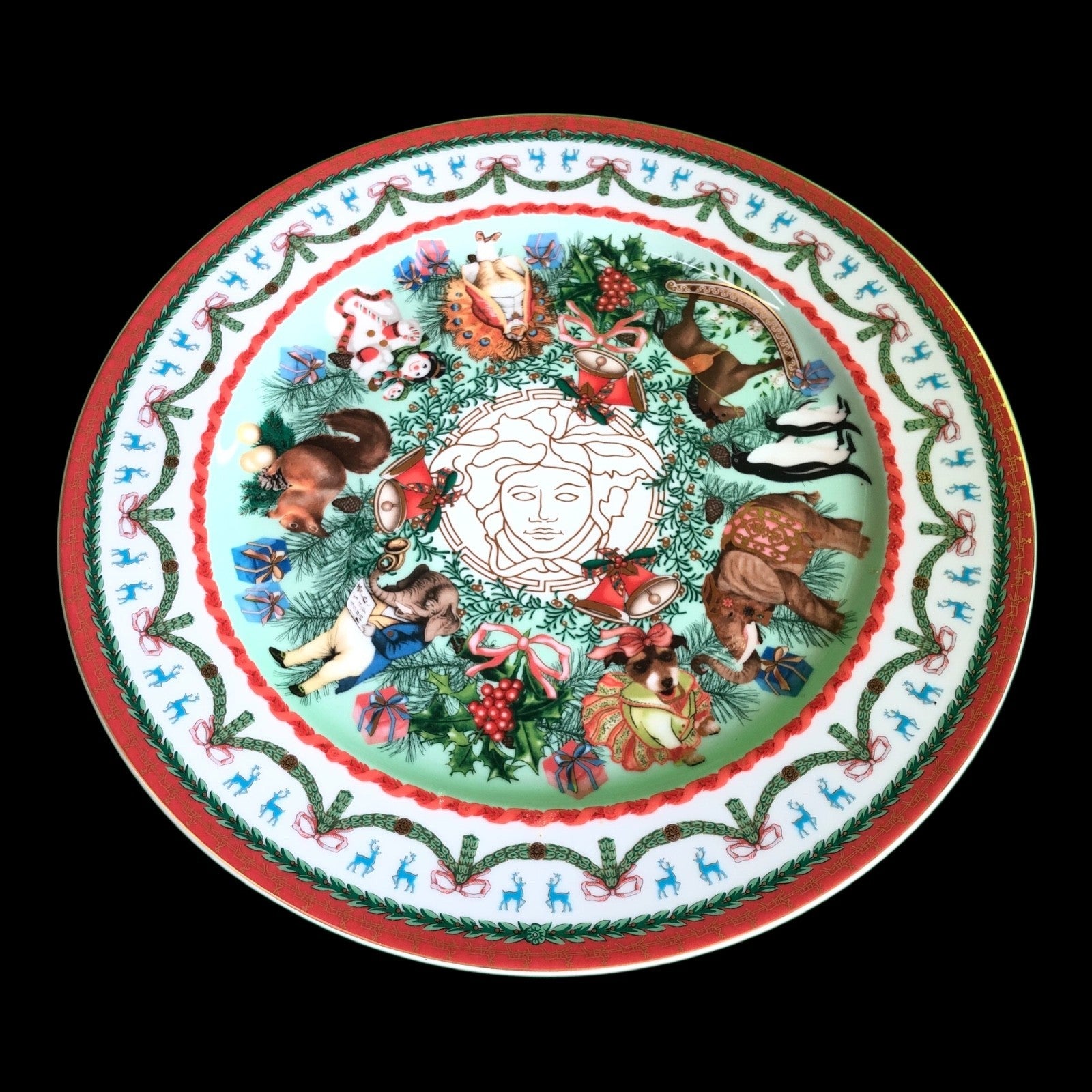 Platzteller 31cm 2011 Weihnachten Versace Merry Christmas Rosenthal Po