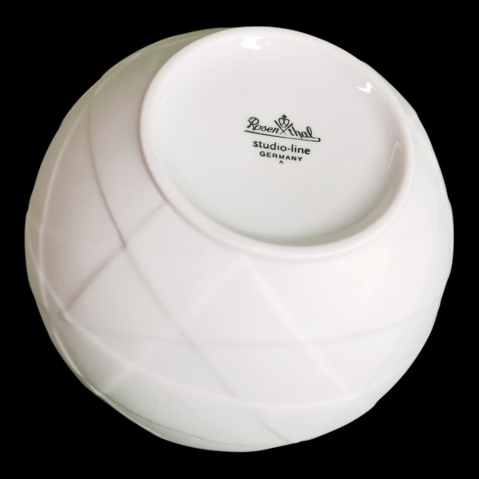 Vase Kugelvase Taped 14cm Weiß Rosenthal Porzellan