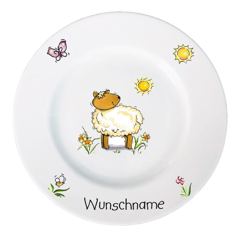 Kinderservice 3-tlg. Lamm mit Wunschname