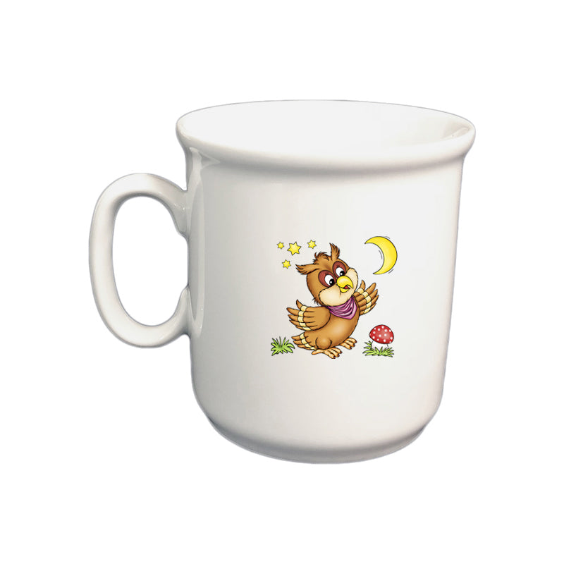 Tasse Kinderbecher Eule mit Wunschname