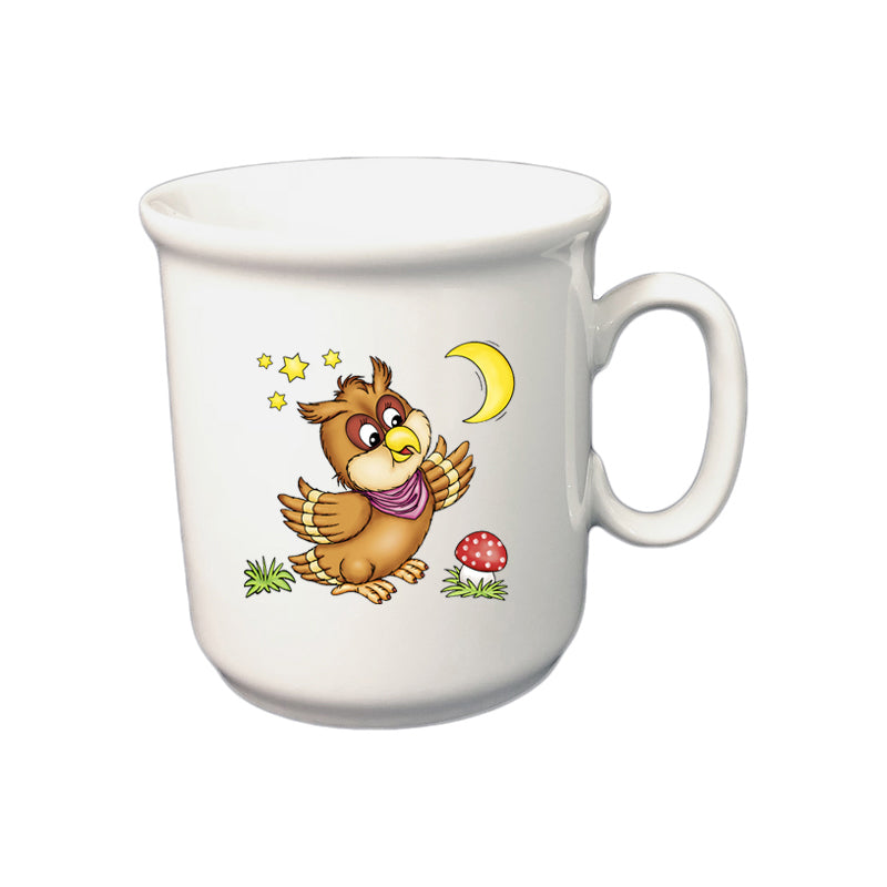 Tasse Kinderbecher Eule mit Wunschname