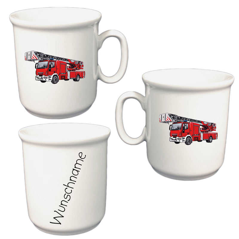 Tasse Kinderbecher Feuerwehr mit Wunschname