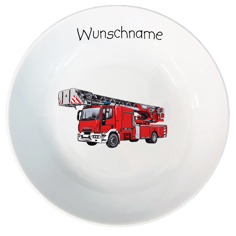 Müslischale Breischale Feuerwehr mit Wunschname