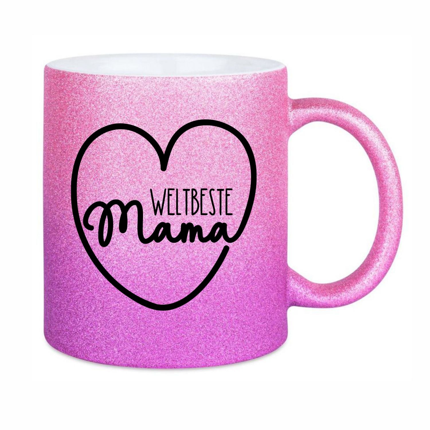 Glitzertasse - Beste Mama