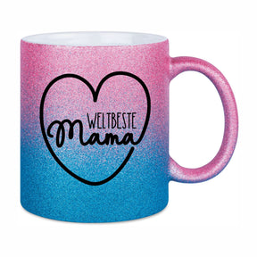 Glitzertasse - Beste Mama
