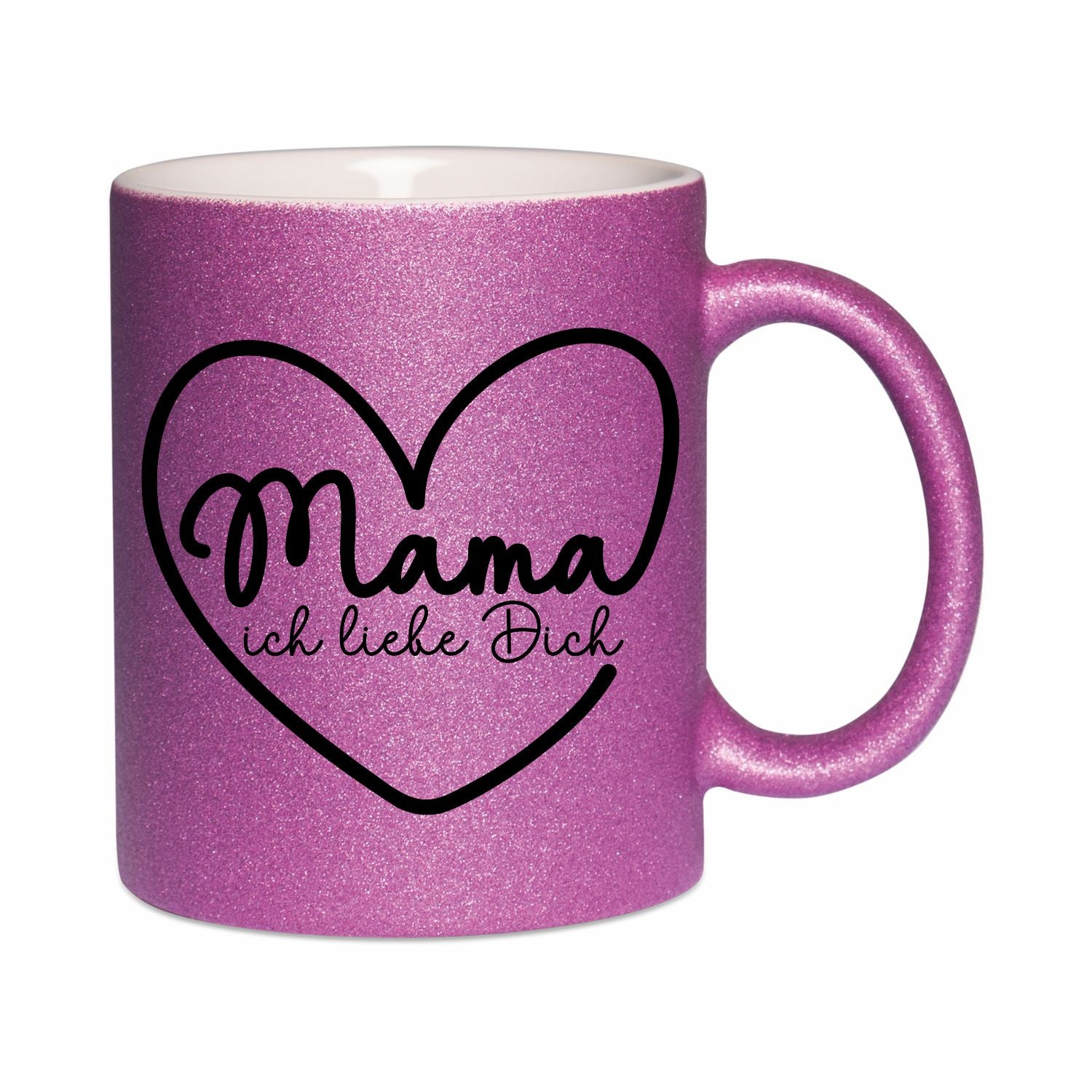 Glitzertasse - Mama ich liebe dich