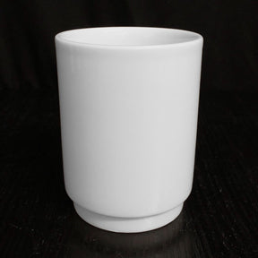 24 Stück Kaffeebecher ohne Henkel Porzellan Trinkbecher stapelbar Weiß B-Ware