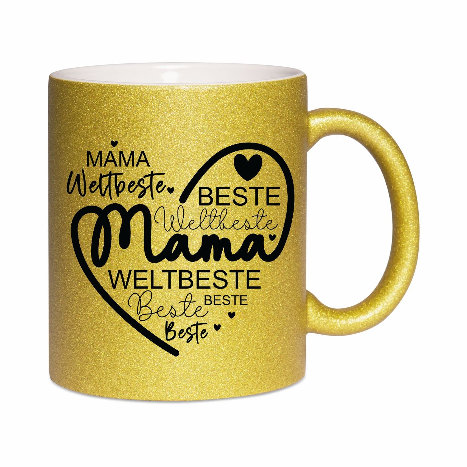 Glitzertasse - Mama beste weltbeste Mama