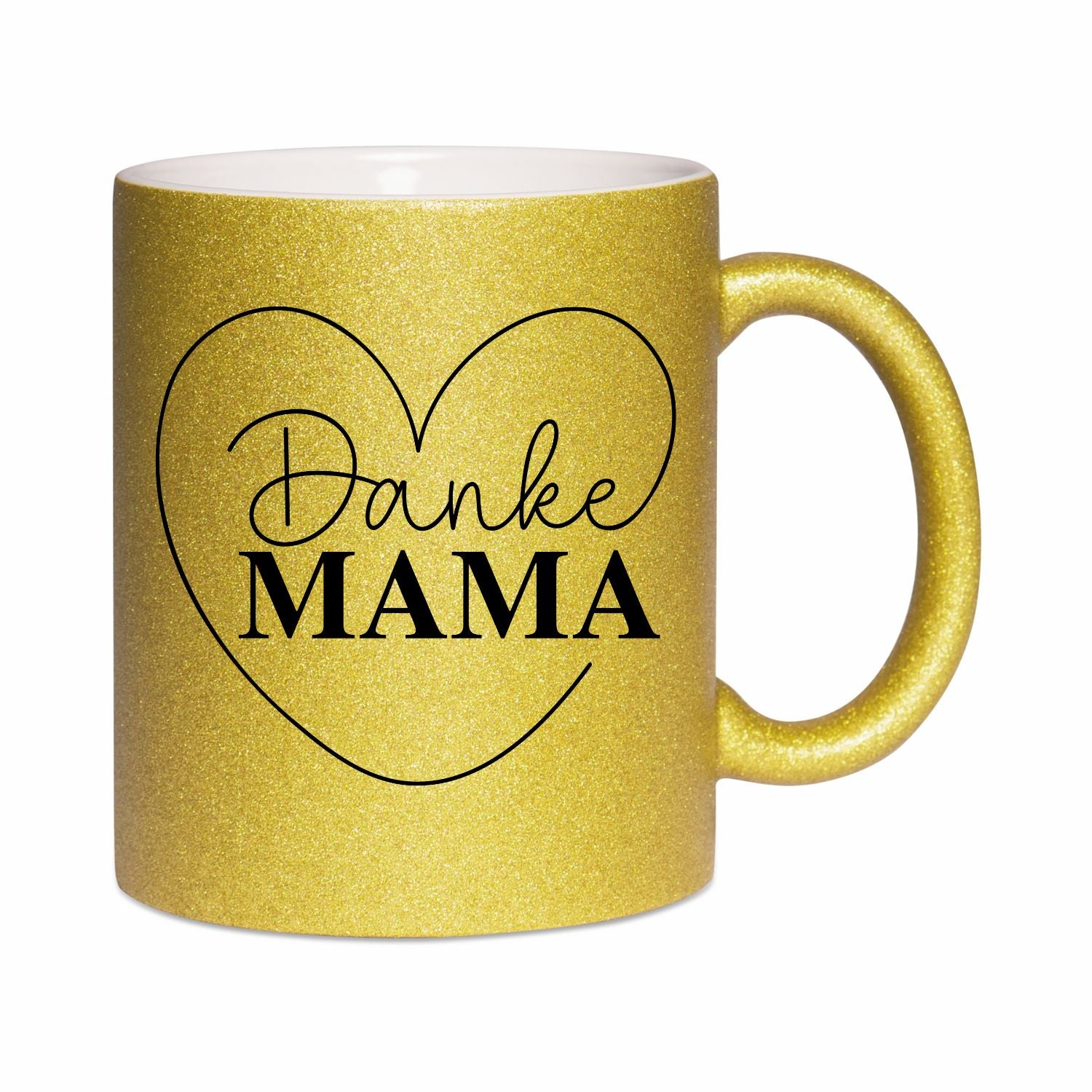 Glitzertasse - Danke Mama