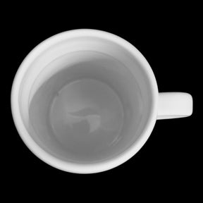 24 Stück Kaffeebecher Glühweinbecher 330ml Weiß Porzellan Glühwein Kaffee Tasse