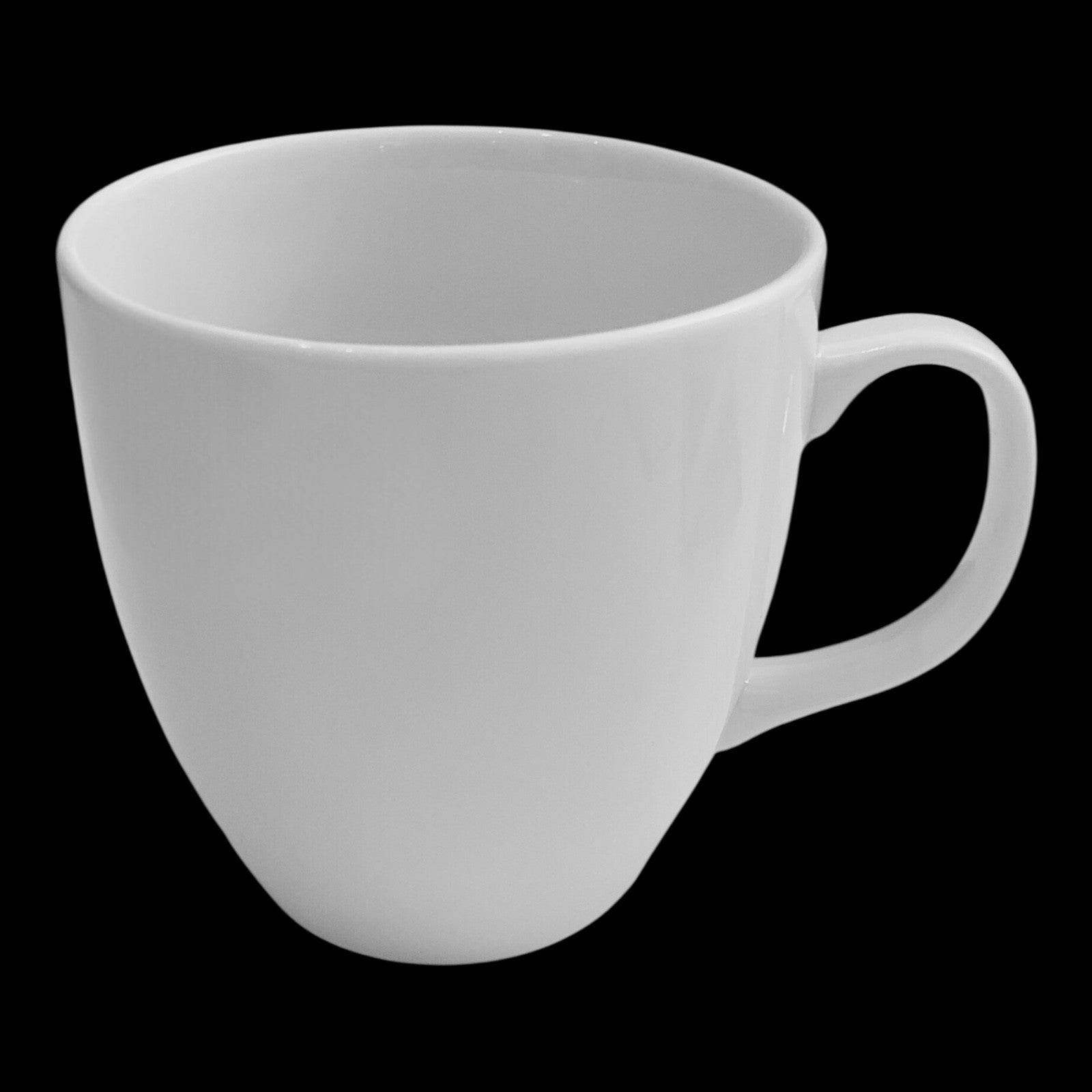 6er Set Große Kaffeebecher XL 650ml Weiß – Porzellan Tassen für Kaffee & Tee