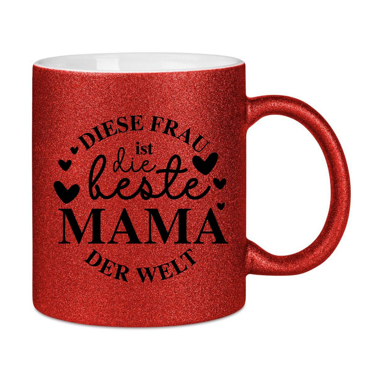 Glitzertasse - Diese Frau ist die beste Mama