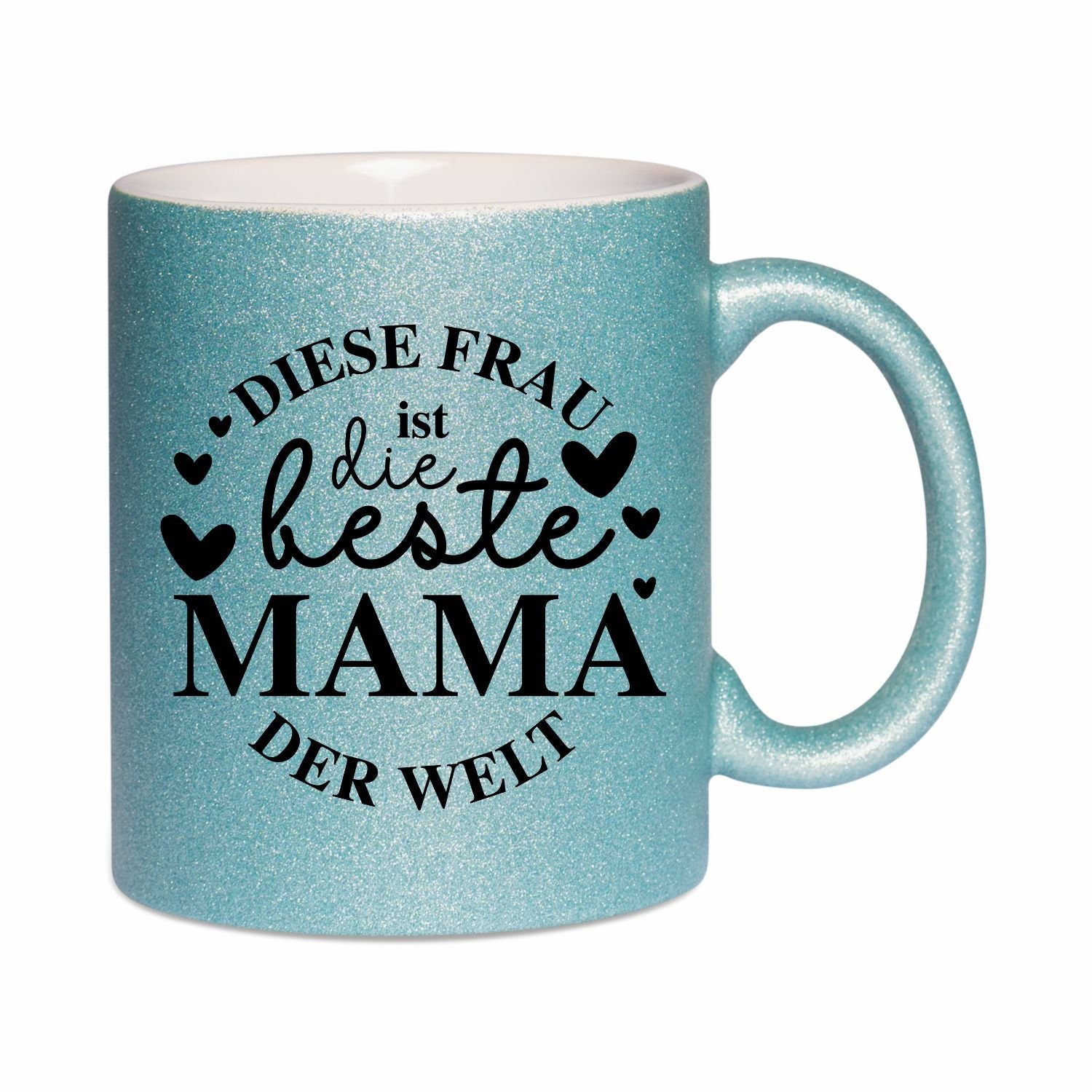 Glitzertasse - Diese Frau ist die beste Mama