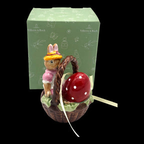 Villeroy & Boch Bunny Tales Ornament Anna in Korb Osterdeko Anhänger