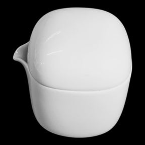 Milchgießer Milchkännchen 2-tlg. mit Deckel Form Suomi Weiß Rosenthal Porzellan