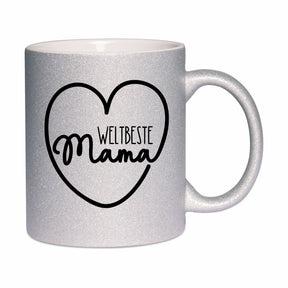 Glitzertasse - Beste Mama
