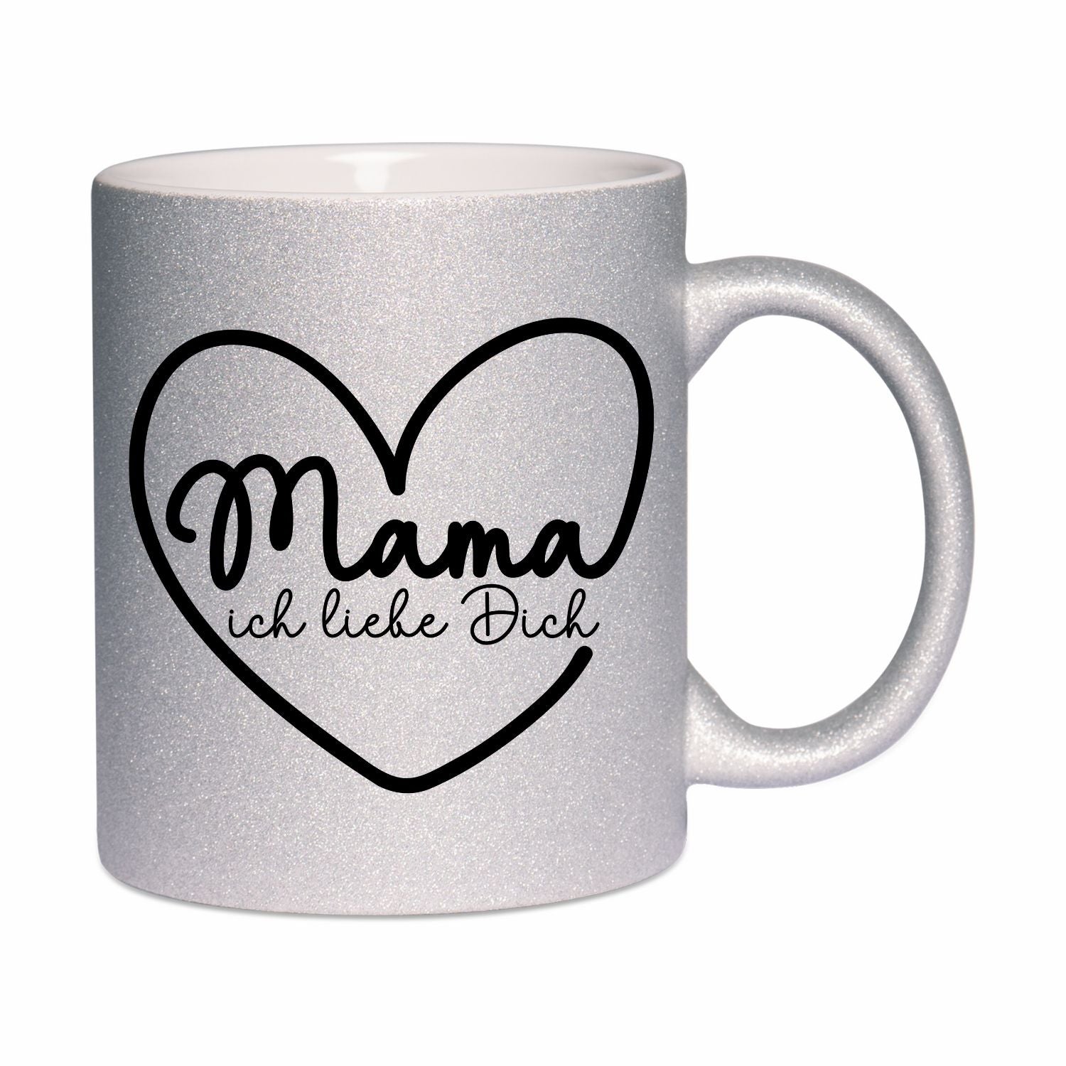 Glitzertasse - Mama ich liebe dich