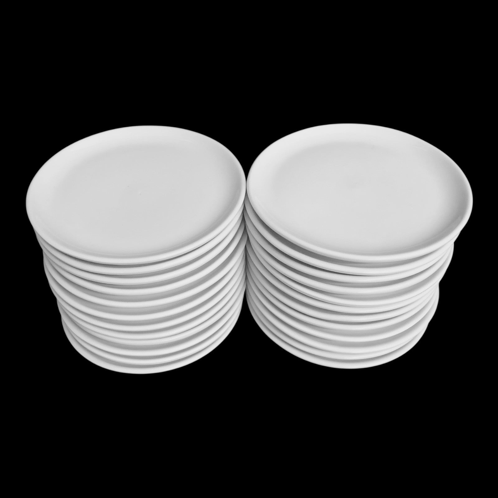 24 Stück Tellerchen Teller klein Beilagen Teller 10cm Plättchen Porzel