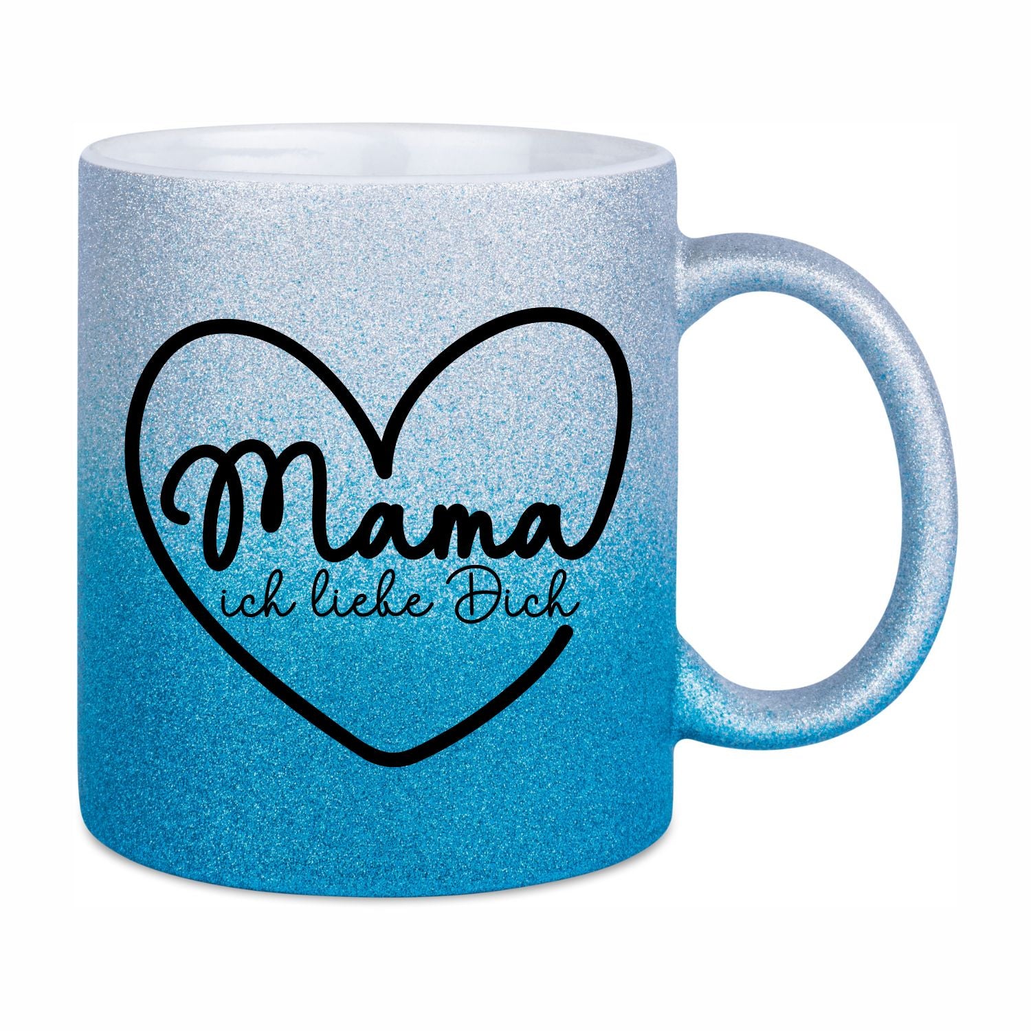Glitzertasse - Mama ich liebe dich