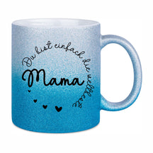 Glitzertasse - Du bist einfach die weltbeste Mama