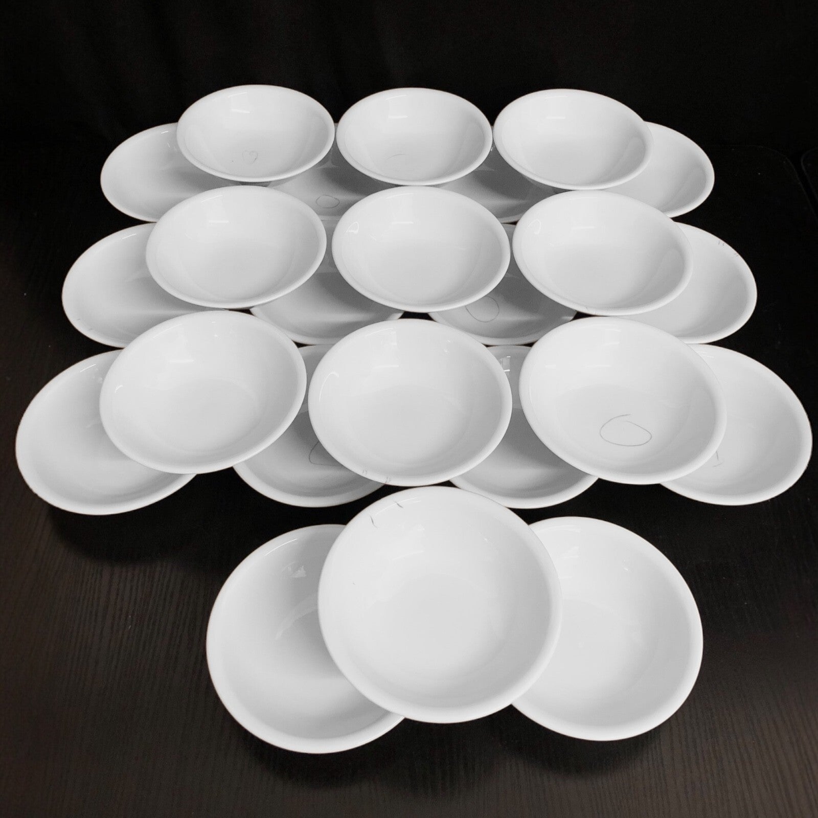 24 Stück Beilagen Schale Seltmann Weiden Dessertschale Schälchen Weiß C-Ware