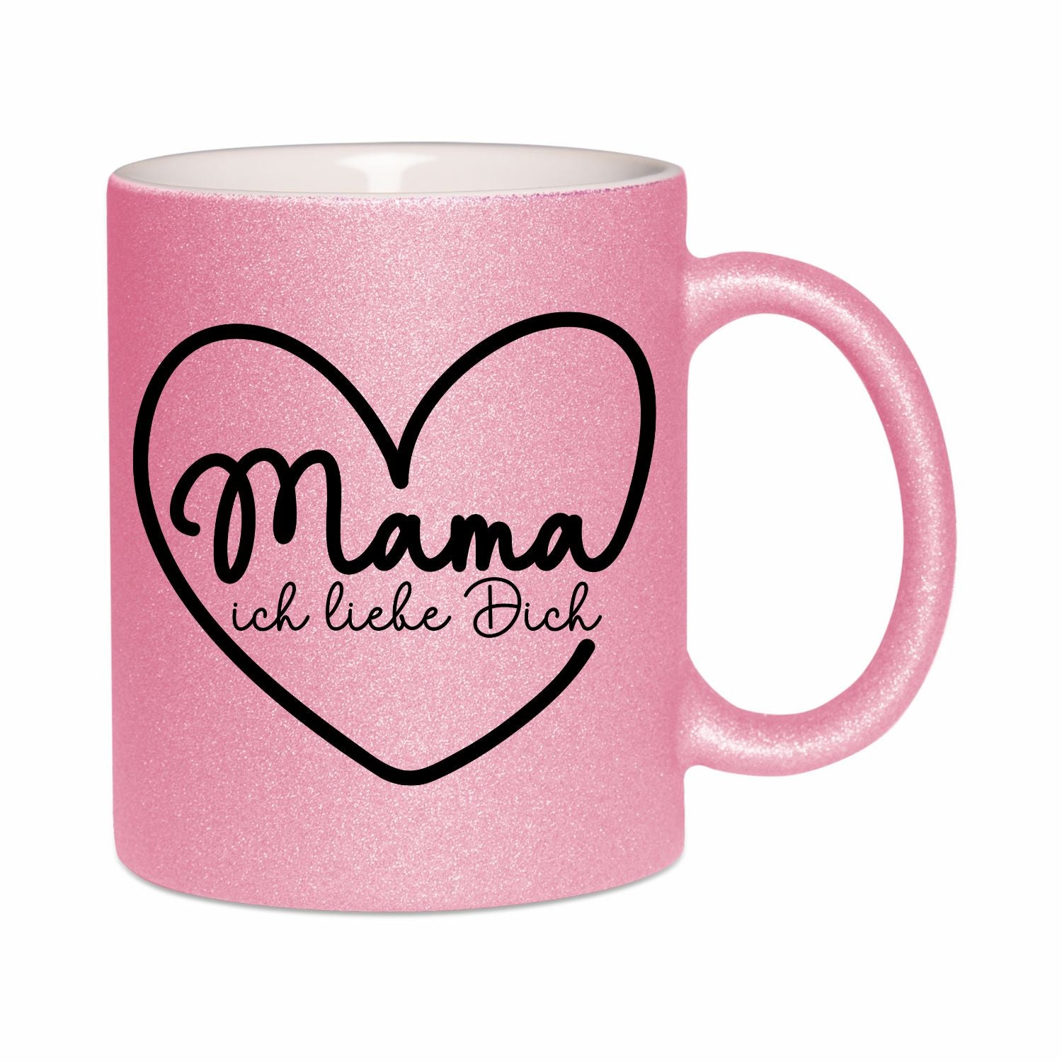 Glitzertasse - Mama ich liebe dich